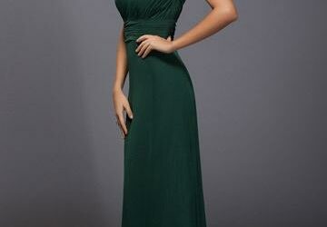 Robe de soirée verte